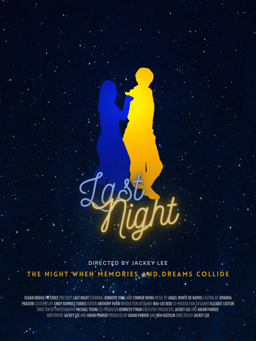 Movie poster for short film "Last Night"